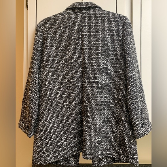 Nanette Lepore Tweed Blazer/Jacket 3/4 Sleeve Functional Pockets - Picture 4 of 13